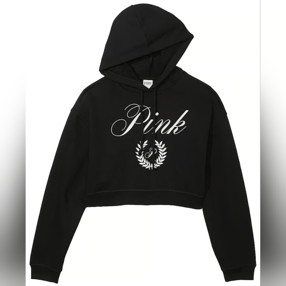 PINK (XL) Cropped Hoodie - Picture 1 of 4